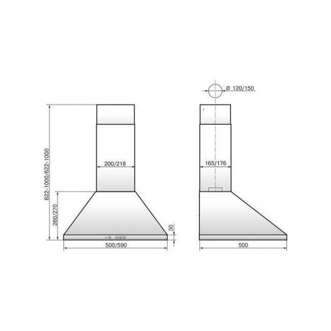 Вытяжка Elikor Вента 60П-650-К3Д (крем)