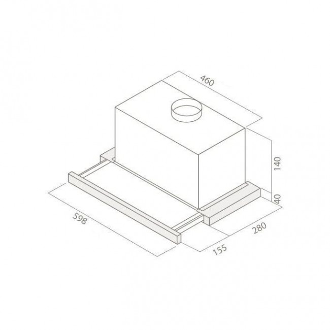 Вытяжка Elica Elite 14 Lux WH/A/60 белый упр. кнопочное (1 мотор)