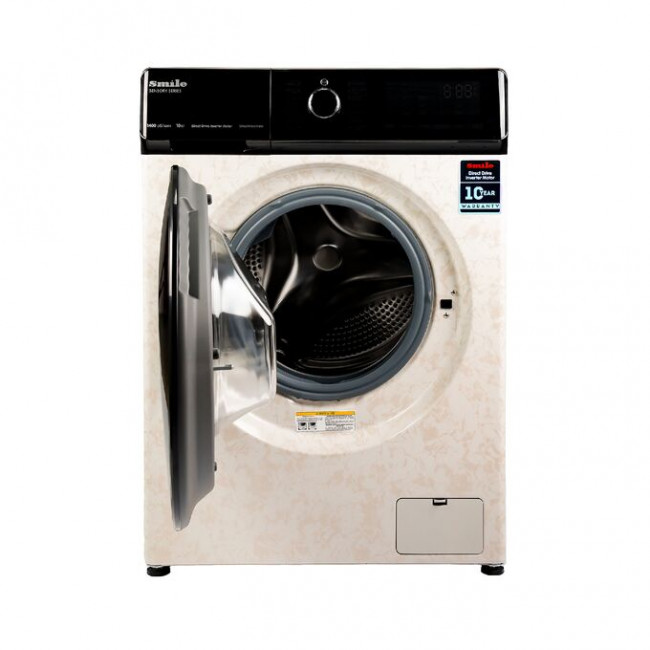 Стиральная машина SMILE SWMSW10MB1400 бежевый мрамор/черный