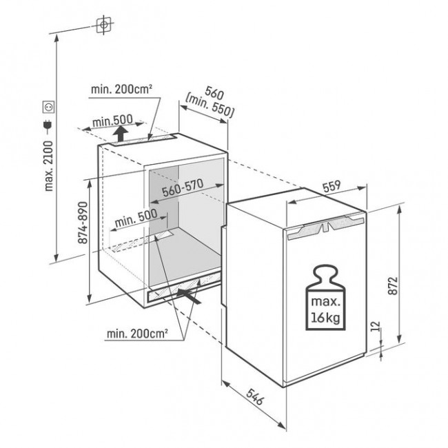 Встраиваемая морозилка LIEBHERR IFD 3904-22 001
