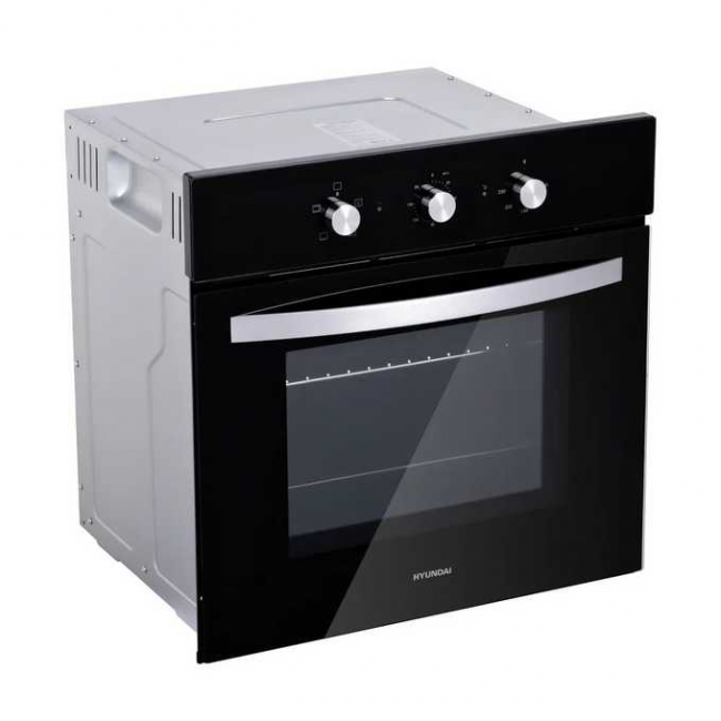 Духовой шкаф Электрический Hyundai 6003.01 BG черное стекло