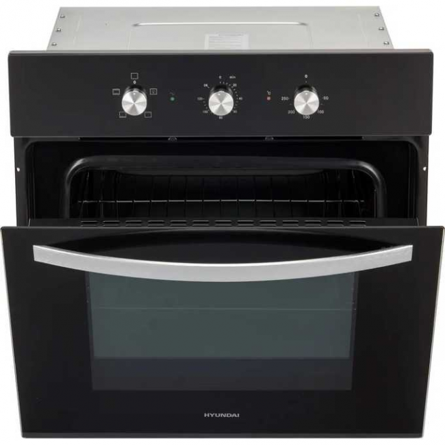 Духовой шкаф Электрический Hyundai 6003.01 BG черное стекло