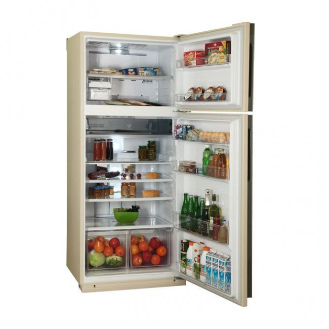 Холодильник Sharp SJ-XE59PMBE бежевый двухкамерный, 196x84.6x77.8см, объем холод. камеры 430 л, объем мороз. камеры 148 л, класс энергоптр A++, климат класс SN, 27 дБ Холодильник Sharp SJ-XE59PMBE бежевый двухкамерный, 196x84.6x77.8см, объем холод. камеры 430 л, объем мороз. камеры 148 л, класс энергоптр A++, климат класс SN, 27 дБ