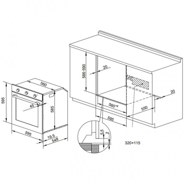 Духовой шкаф NORDFROST HM 6080 W Духовой шкаф NORDFROST HM 6080 W