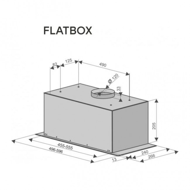 Вытяжка Konigin FlatBox 50 Inox Вытяжка Konigin FlatBox 50 Inox