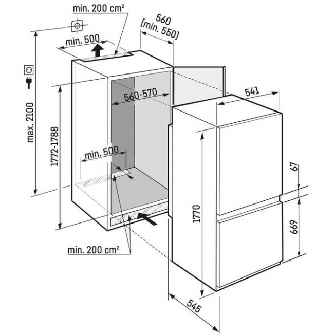 Встраиваемый холодильник Liebherr ICBNdi 5123-22 001