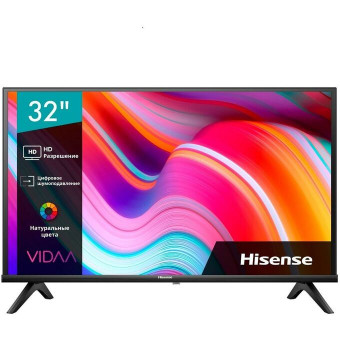 32" Телевизор Hisense 32A4K черный 1366x768, HD READY, 60 Гц, Wi-Fi, Smart TV, VIDAA 32" Телевизор Hisense 32A4K черный 1366x768, HD READY, 60 Гц, Wi-Fi, Smart TV, VIDAA