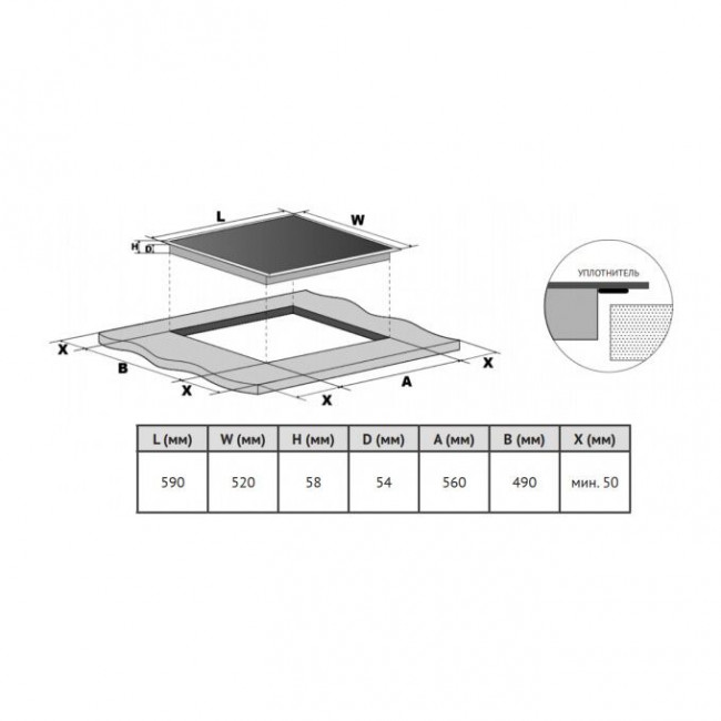 Варочная поверхность Korting HI 64540 B Варочная поверхность Korting HI 64540 B