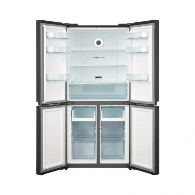 Холодильник Hyundai CM5005F черное стекло