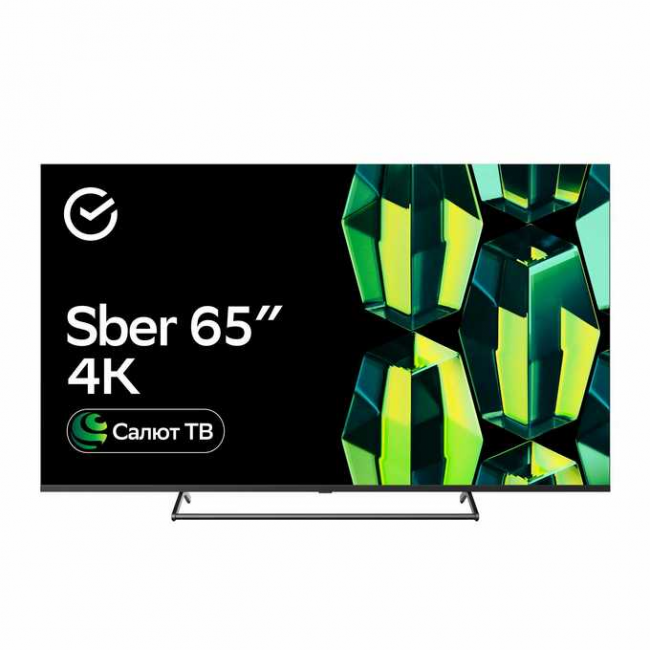 65" Телевизор Sber SDX 65U4125 черный 3840x2160, 4K Ultra HD, 60 Гц, Wi-Fi, Smart TV, Салют ТВ 65" Телевизор Sber SDX 65U4125 черный 3840x2160, 4K Ultra HD, 60 Гц, Wi-Fi, Smart TV, Салют ТВ
