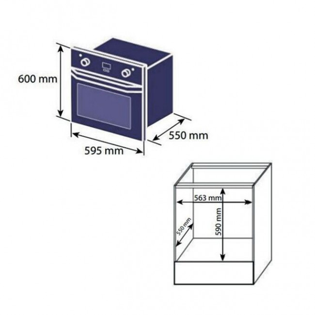 Духовой шкаф EVELUX EO 637 PB