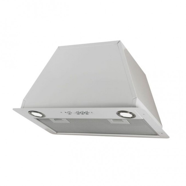 Вытяжка встраиваемая Elikor Flat 42П-430-К3Д хром/белый управление: кнопочное (1 мотор)
