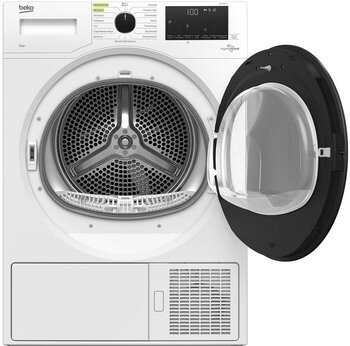 Сушильная машина BEKO DF 7439SXUV с тепловым насосом,7 кг,глубина 53 см 
