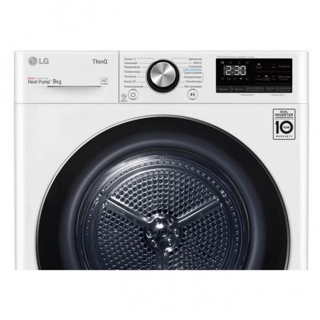 Сушильная машина LG DC90V9V9WN 9кг, белый