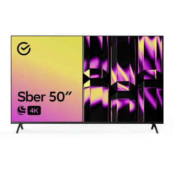 50" Телевизор Sber SDX 50U4123B черный 3840x2160, 4K Ultra HD, 60 Гц, Wi-Fi, Smart TV, Салют ТВ 50" Телевизор Sber SDX 50U4123B черный 3840x2160, 4K Ultra HD, 60 Гц, Wi-Fi, Smart TV, Салют ТВ