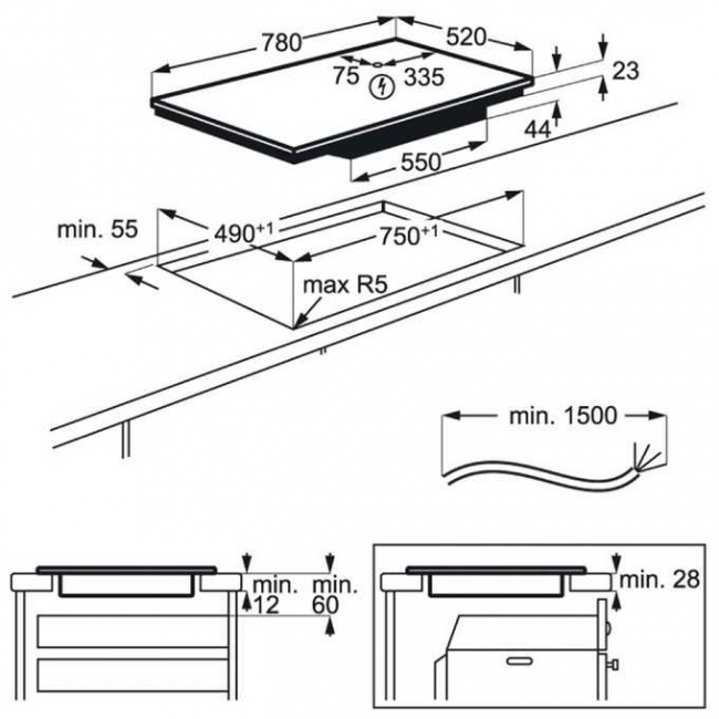 Варочная поверхность Electrolux EIV83443BW белый индукционная Варочная поверхность Electrolux EIV83443BW белый индукционная