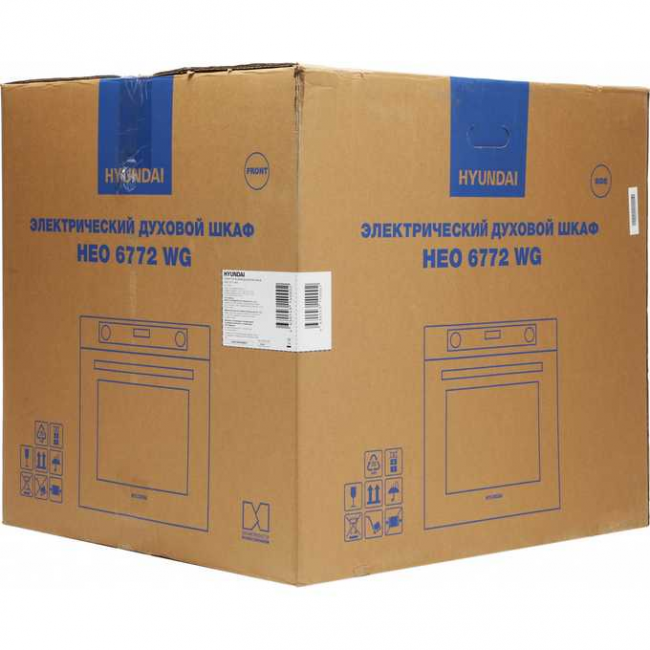 Духовой шкаф Электрический Hyundai HEO 6772 WG белый Духовой шкаф Электрический Hyundai HEO 6772 WG белый