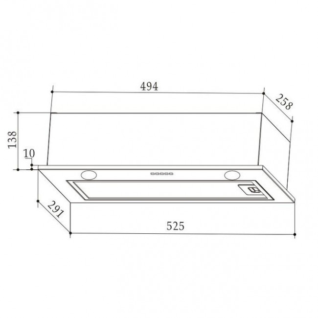 Вытяжка Weissgauff Fiona 60 X нерж