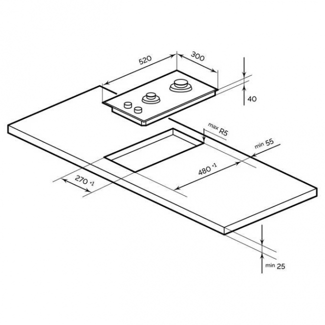 Варочная поверхность LEX GVG 324 BBL Варочная поверхность LEX GVG 324 BBL
