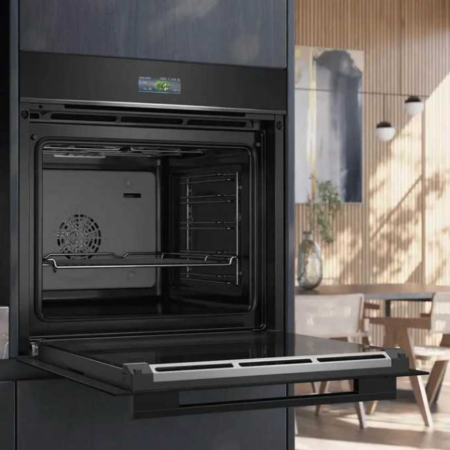 Встраиваемый духовой шкаф SIEMENS HB734G2B1 Электрический с конвекцией, объем 71л, 13 режимов, автопрограммы, очистка каталитическая + паровая
