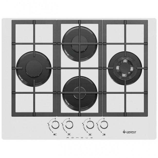 Газовая варочная панель Gefest ПВГ 2231-01 Р12 белый Газовая варочная панель Gefest ПВГ 2231-01 Р12 белый