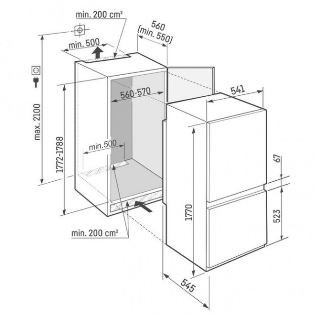 Встраиваемый холодильник Liebherr ICSd 5102-22 001 Eiger