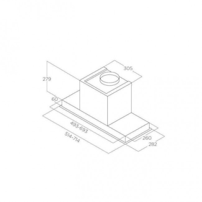Вытяжка Elica Hidden 2.0 BL MAT/A/52 черный Вытяжка Elica Hidden 2.0 BL MAT/A/52 черный
