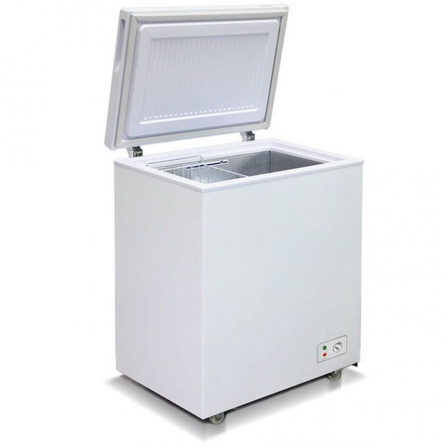 Морозильный ларь Бирюса 155KX белый, ВхШхГ: 81.4х75,5х55,5см, полезн объем 126л, класс В, 1 корзина