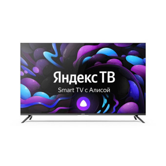 75" Телевизор Centek CT-8575 черный, 3840x2160, 4K UHD, 60 Гц, Wi-Fi, Smart TV, Яндекс ТВ