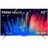 43" Телевизор Haier 43 Smart TV S3 серебристый 3840x2160, 4K Ultra HD, 60 Гц, Wi-Fi, Smart TV, Android TV