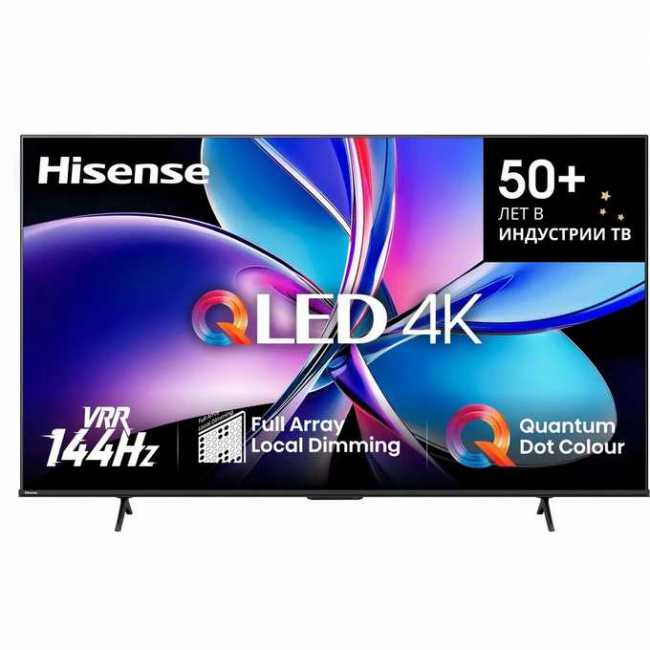 85" Телевизор Hisense 85E7Q PRO QLED серый 3840x2160, 4K Ultra HD, 120 Гц, Wi-Fi, Smart TV, VIDAA