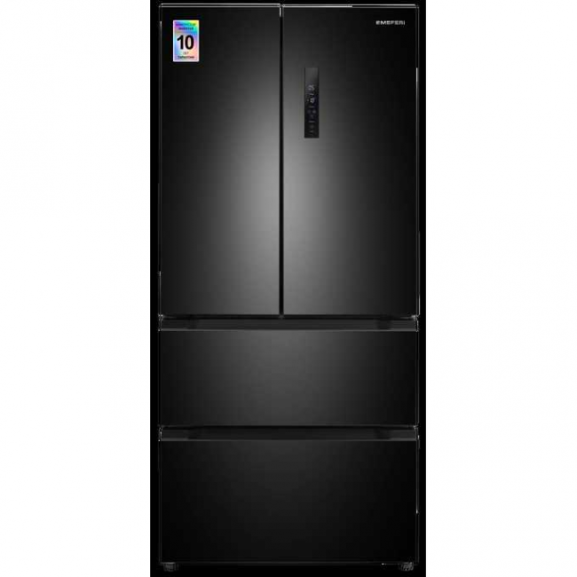 Холодильник MEFERI MFR83Black IX Total no frost french door comfort