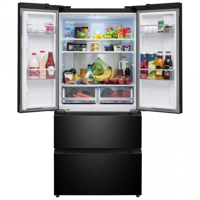 Холодильник MEFERI MFR83Black IX Total no frost french door comfort