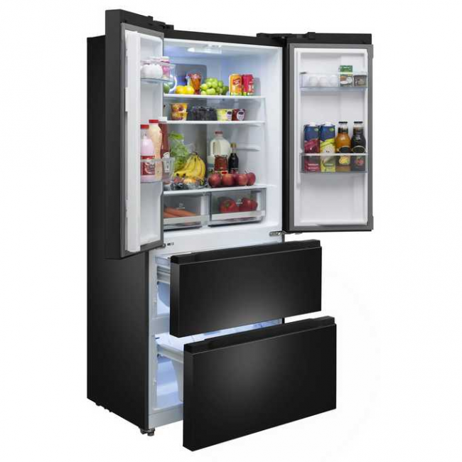 Холодильник MEFERI MFR83Black IX Total no frost french door comfort