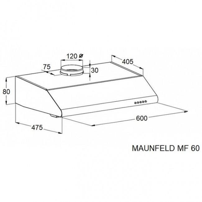 Вытяжка MAUNFELD MF 60 черный