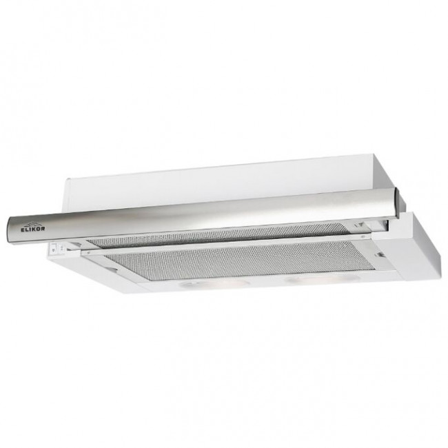 Вытяжка встраиваемая Elikor Интегра 50П-400-В2Л белый управление: кнопочное (1 мотор)
