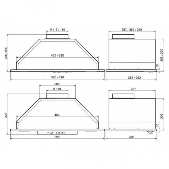 Кухонная вытяжка Elikor 52Н-400-К3Д нерж