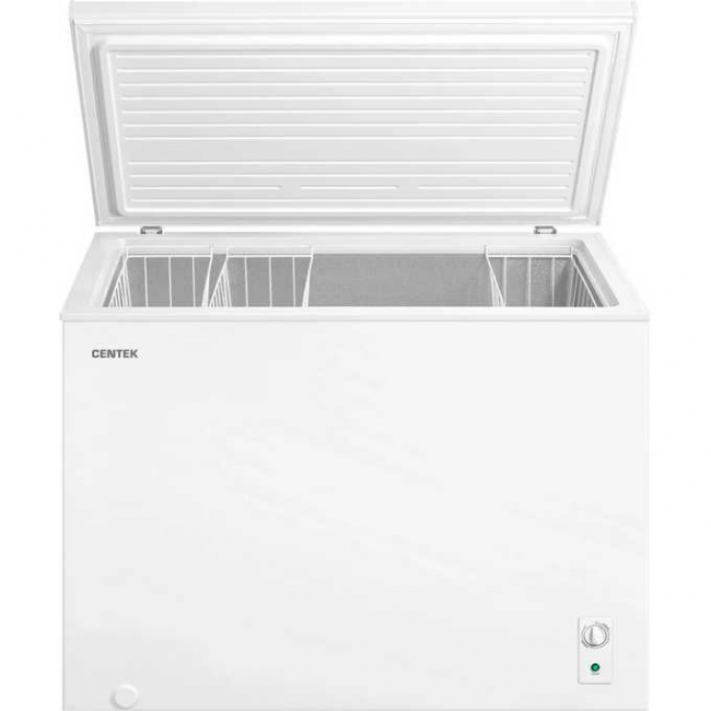 Морозильный ларь Centek CT-4005 293л 1085x592x844мм, фиксация двери 30-80 град 2В1, 3 корзины, A++