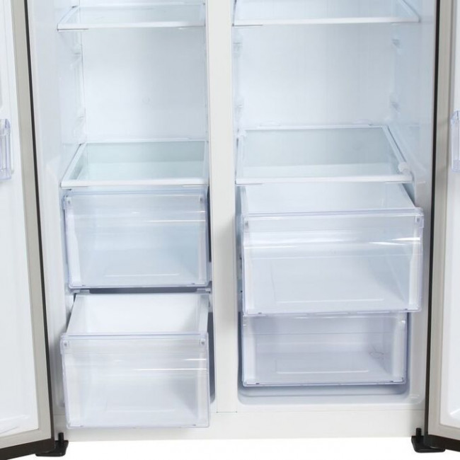 Холодильник Hyundai CS4505F нержавеющая сталь 178x83.6x63.6см (двухкамерный) Side by Side