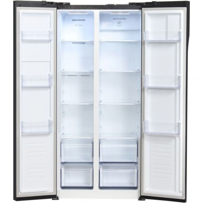 Холодильник Hyundai CS4505F нержавеющая сталь 178x83.6x63.6см (двухкамерный) Side by Side