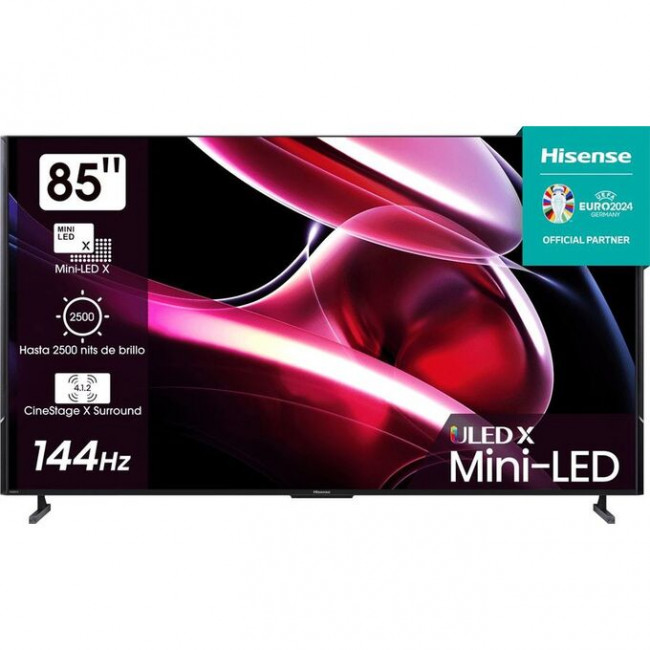 85" Телевизор Hisense 85UXKQ темно-серый 3840x2160, 4K Ultra HD, 120 Гц, Wi-Fi, Smart TV, VIDAA