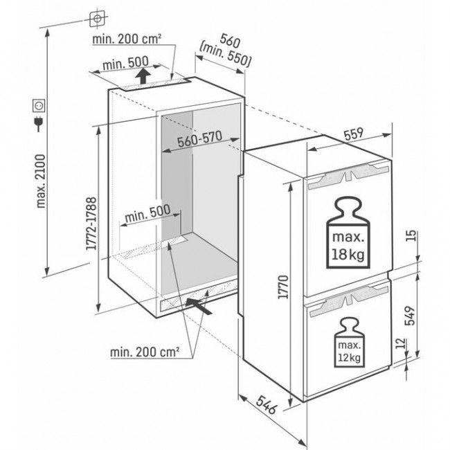 Встраиваемый холодильник Liebherr ICBc 5122-22 001