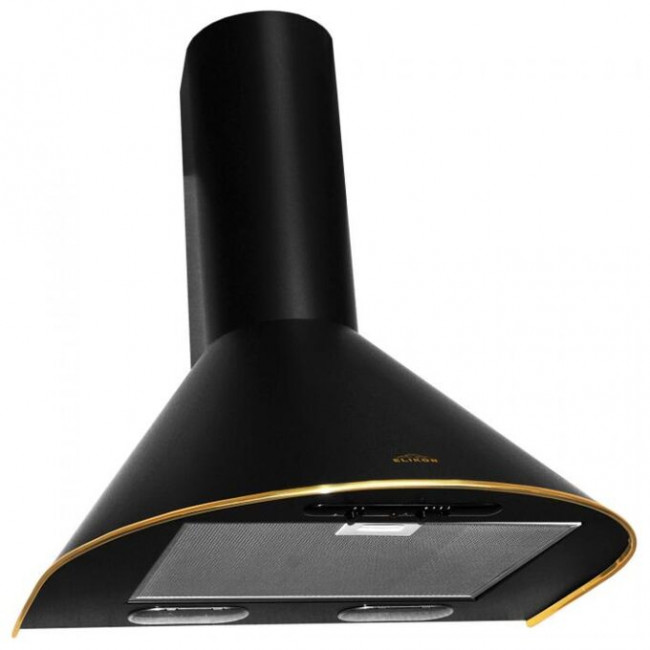 Вытяжка Elikor Эпсилон 60П-430-ПЗЛ черный/золото