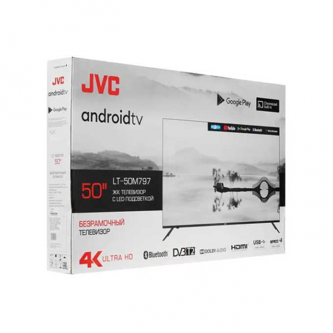 Телевизор JVC LT-50M797 черный безрамочный Телевизор JVC LT-50M797 черный безрамочный