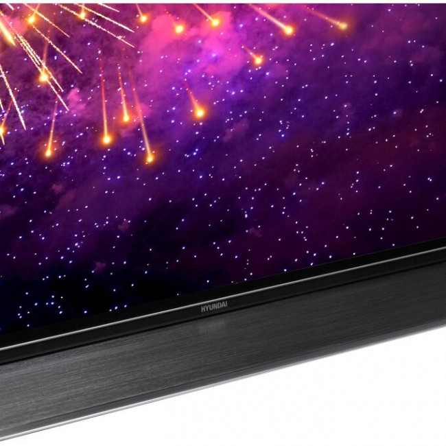 55" Телевизор Hyundai H-LED55OBU7700 черный 3840x2160, 4K Ultra HD, 120 Гц, Wi-Fi, Smart TV, Android TV