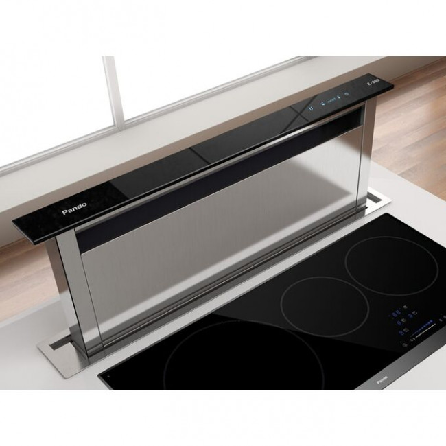 Вытяжка PANDO E-320/90 IX-CR.Touch V.950 SEC черное стекло