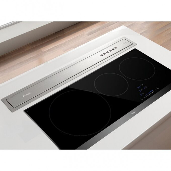 Вытяжка PANDO E-320/90 IX-CR.Touch V.950 SEC черное стекло