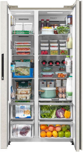 Холодильник Side by Side Midea MDRS791MIE33 бежевый,91x177.5x69.8