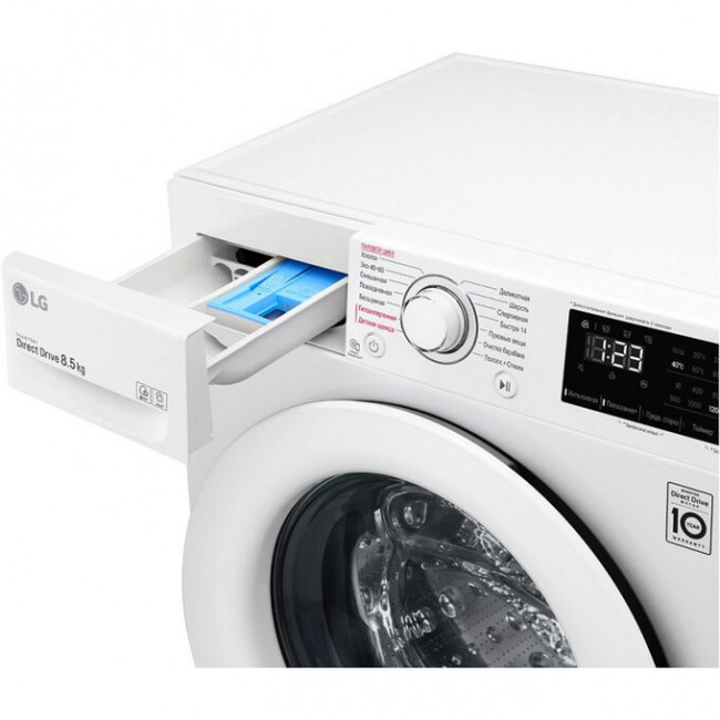 Стиральная машина LG F2V3GS3W класс: A загр.фронтальная макс.:8.5кг белый Стиральная машина LG F2V3GS3W класс: A загр.фронтальная макс.:8.5кг белый