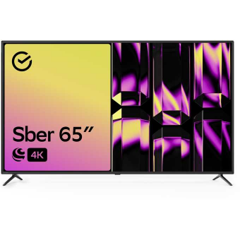 65" Телевизор Sber SDX 65U4014B черный 3840x2160, 4K Ultra HD, 60 Гц, Wi-Fi, Smart TV, Салют ТВ 65" Телевизор Sber SDX 65U4014B черный 3840x2160, 4K Ultra HD, 60 Гц, Wi-Fi, Smart TV, Салют ТВ